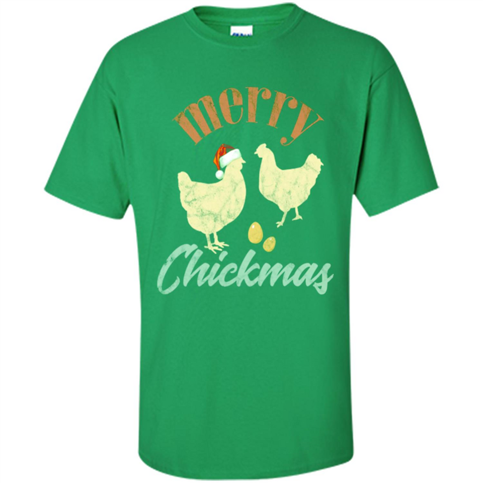 Christmas Chicken Vintage Shirt Funny Santa Hen Farmer Lover - Shirt