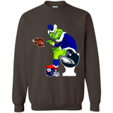 New York Giants Toilet Grinch Santa Claus Football Fan PINGPONG