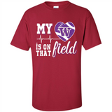 Washington Huskies Football My Heart is on that Field - Shirt