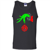 Christmas The Grinch Hand Holding Hippie Ornament - Tank Top