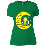 I LOVE YOU TO THE MOON AND BLACK CHARLIE BROWN AND SNOOPY