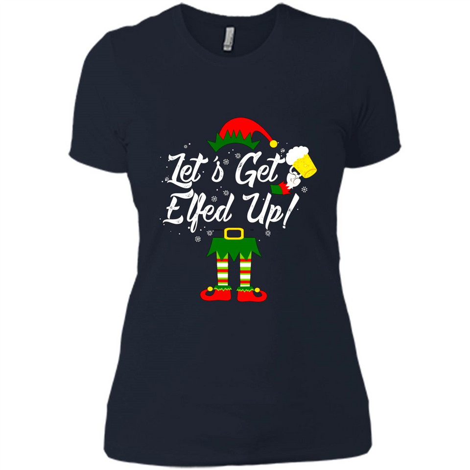 Let's Get Elfed Up Drinking Beer Christmas PINGPONG