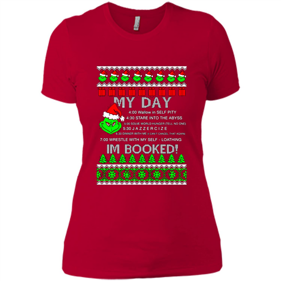 Mr Grinch my day I’m booked Christmas sweater PINGPONG
