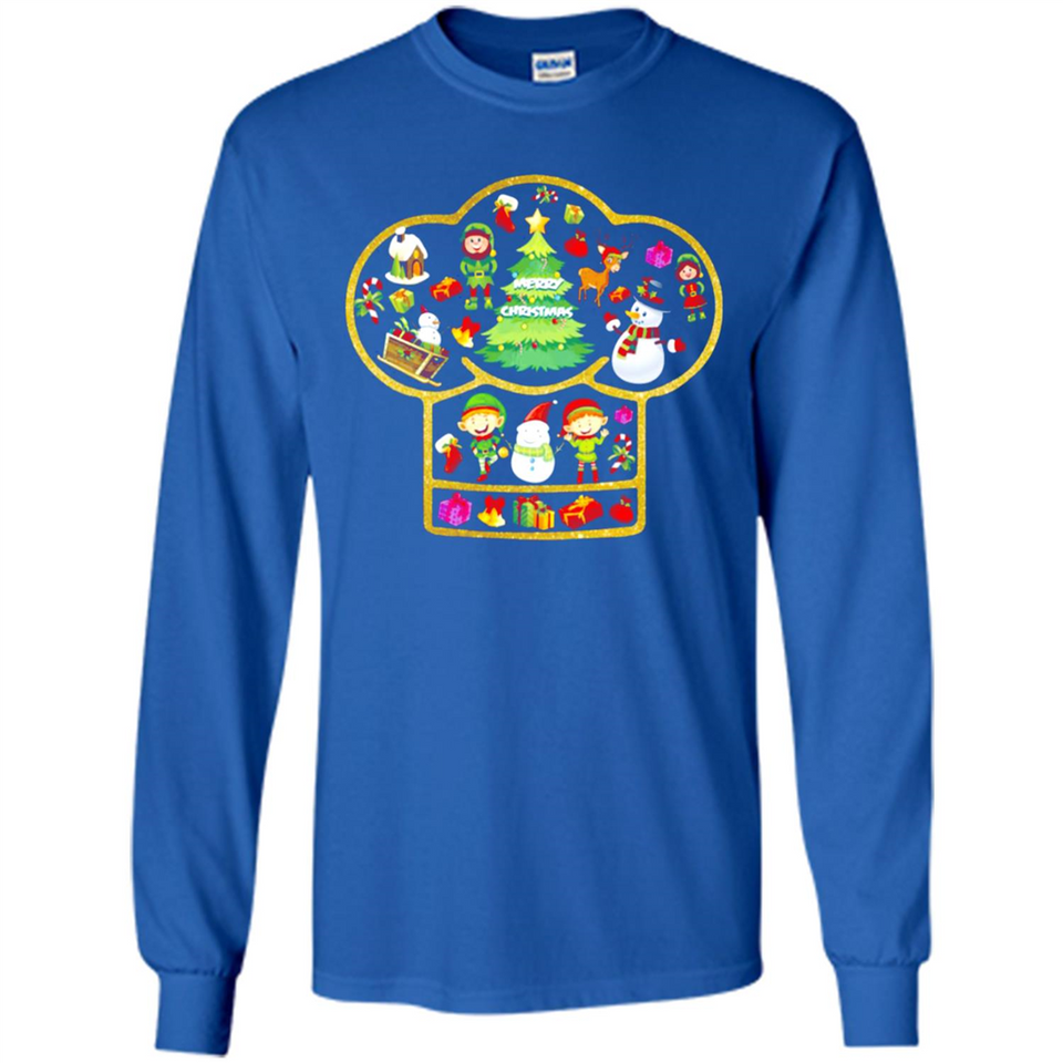 Chef Hat Christmas Ornament - Long Sleeve T-Shirt
