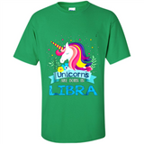 Unicorns are born in Libra Birthday Rainbow Gift Ladies Custom