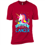 Unicorns are born in Cancer Birthday Rainbow Gift Custom Ultra Cotton