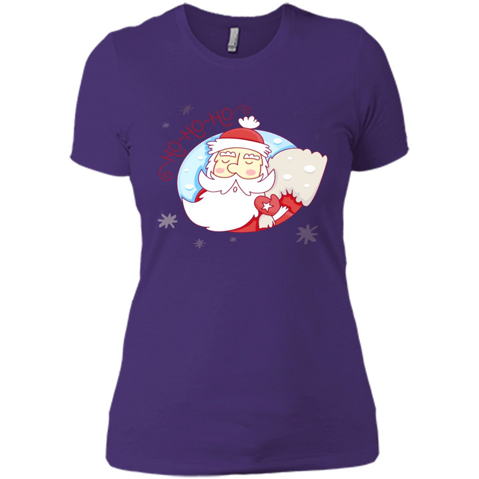 Cute Santa Claus Ho Ho Ho - Ladies' Boyfriend T-Shirt