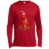 Christmas Lights Sloth Long Sleeve Santa Sloth - Canvas Long Sleeve T-Shirt