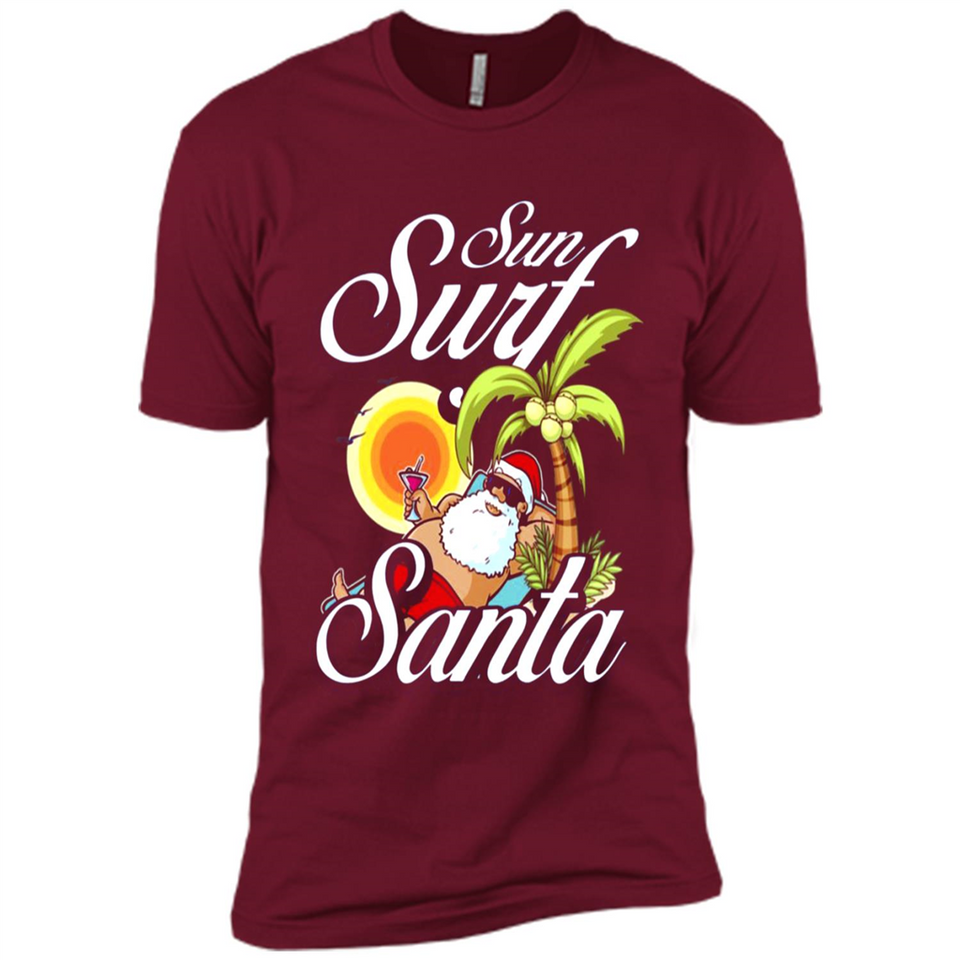 Sun Surf Santa - Premium Short Sleeve T-Shirt