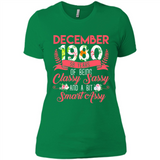 December 1980 38 Years Of Being Classy Sassy - Ladies' Boyfriend T-Shirt