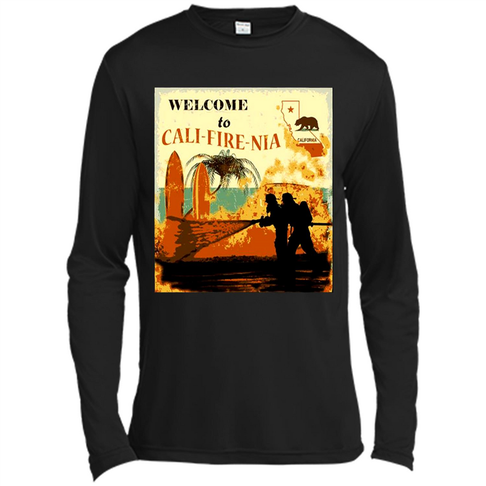 Paradise California Camp Fire Youth T-Shirt PINGPONG - Canvas Long Sleeve T-Shirt