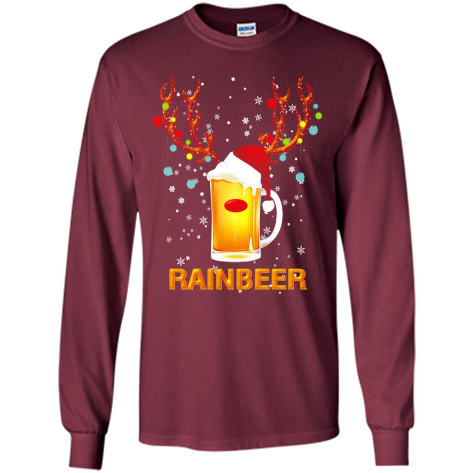 Rainbeer Funny Reindeer Beer Lover