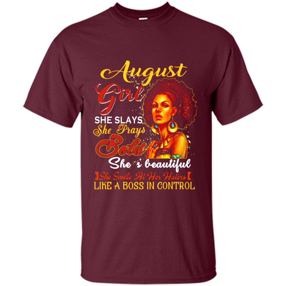 August Girl She Slays She Prays Beautiful Birthday PINGPONG