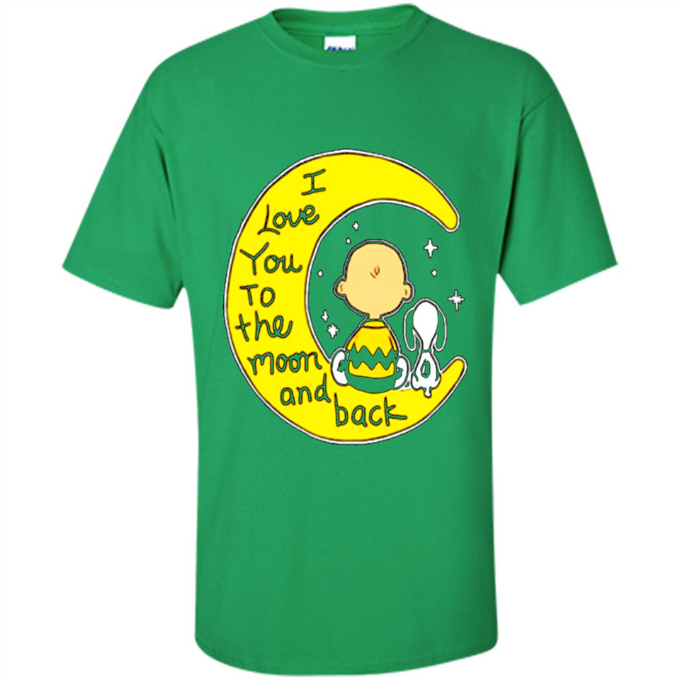 I LOVE YOU TO THE MOON AND BLACK CHARLIE BROWN AND SNOOPY
