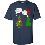 Fir Loves Christmas Tree Funny Undecorated Joke - Shirt