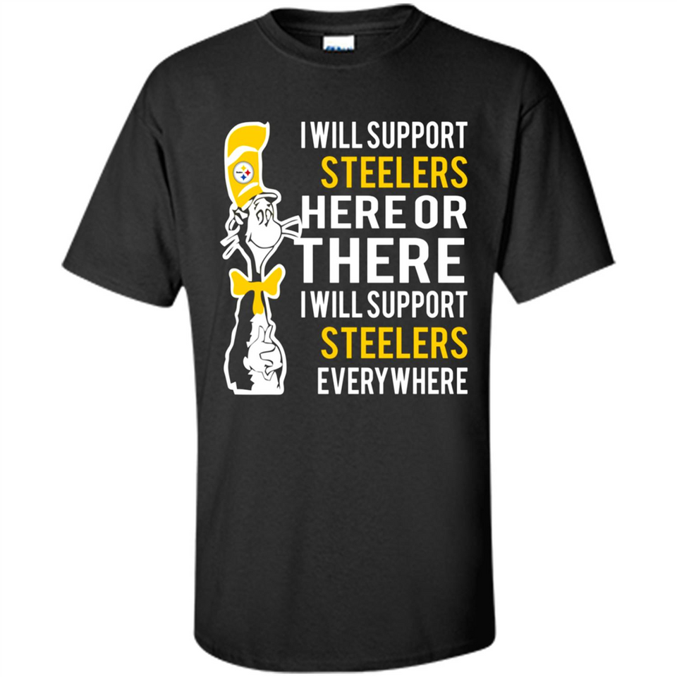 Shirt For Dr Seuss Cat And Pittsburgh Steelers Fans - Shirt