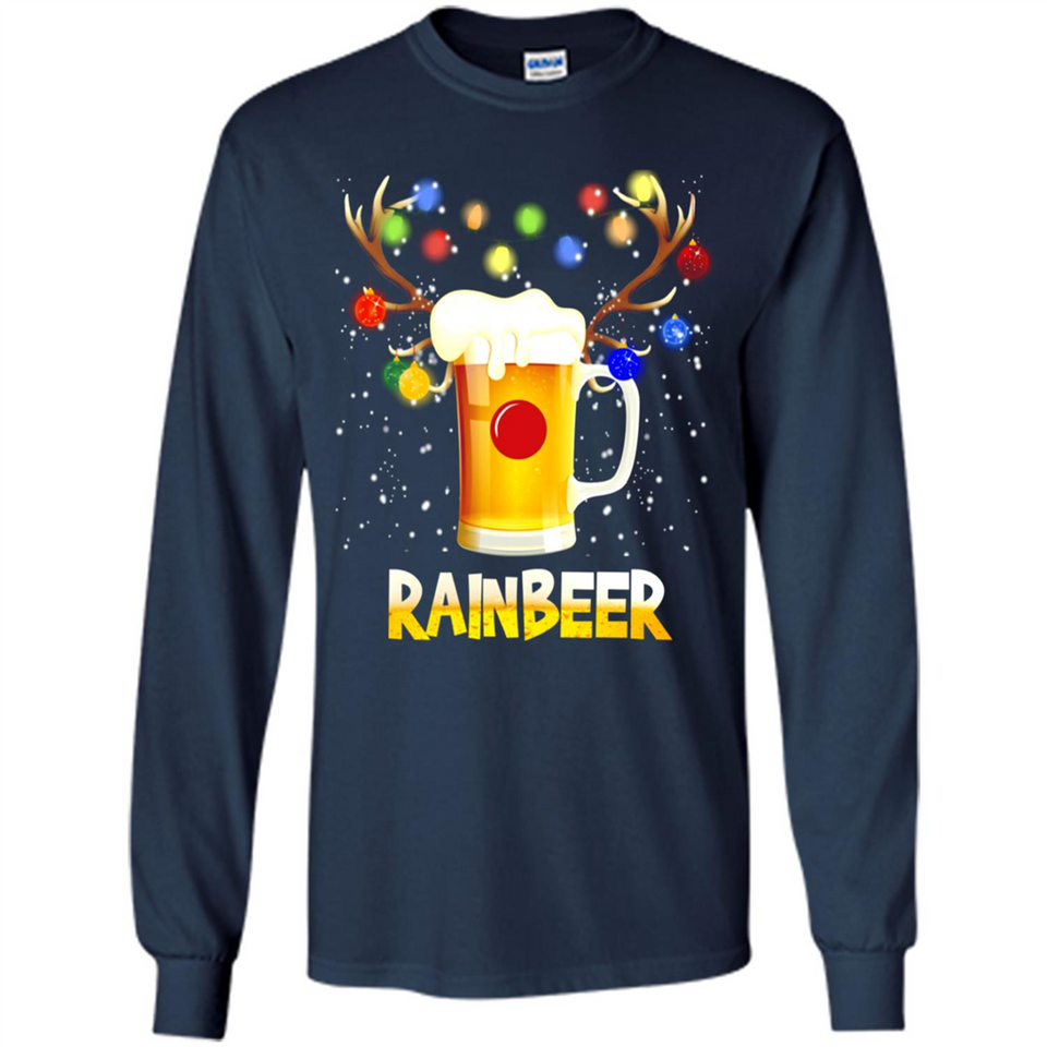 Rainbeer Christmas Reindeer Beer Drinking