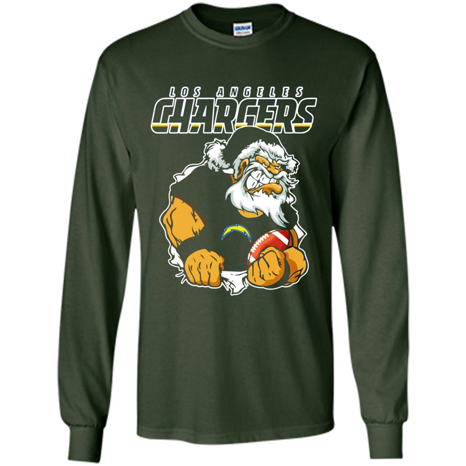 Grumpy Santa Claus Los Angeles Chargers Football Team PINGPONG