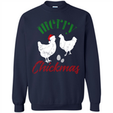 Christmas Chicken Shirt Santa Hens Lover Funny Farmer Gift - Sweatshirt