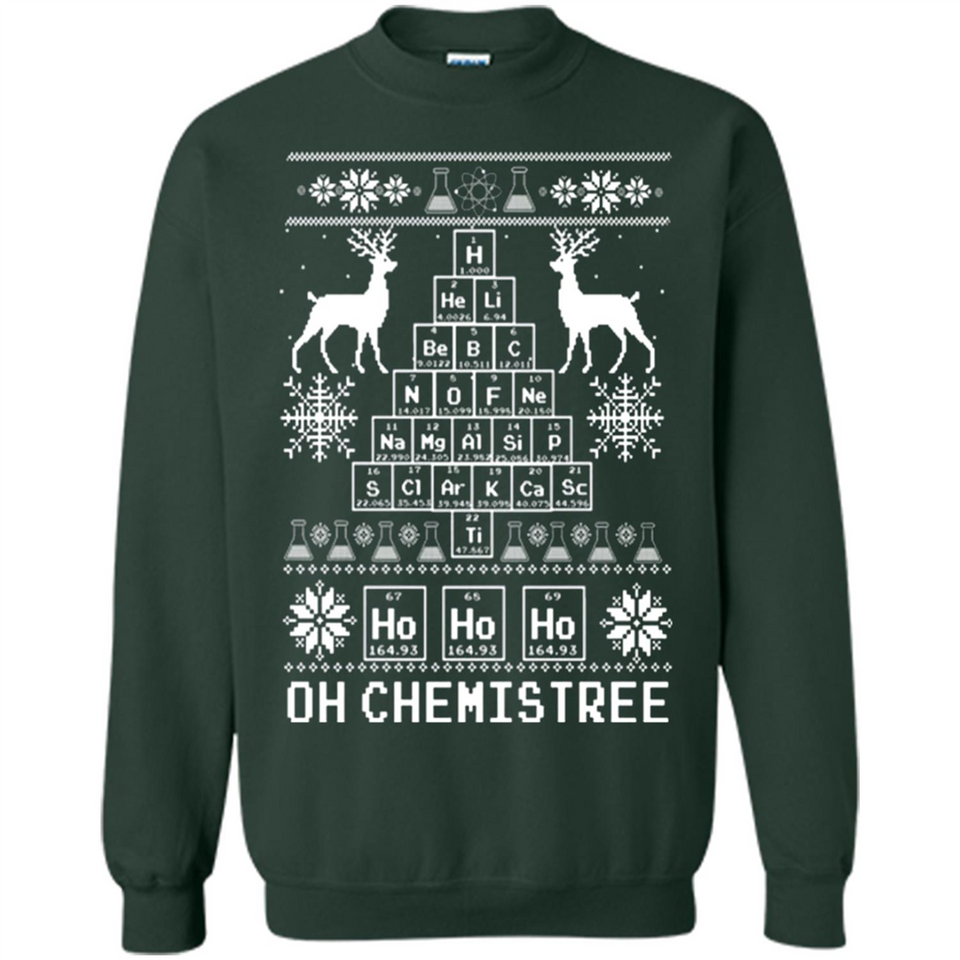 Oh Chemistry Tree Ugly Christmas Sweater - Sweatshirt