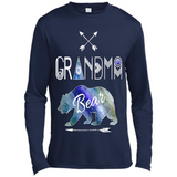 Grandma Bear Shirt Tribal Family Vacation & Camping Tee - Canvas Long Sleeve T-Shirt
