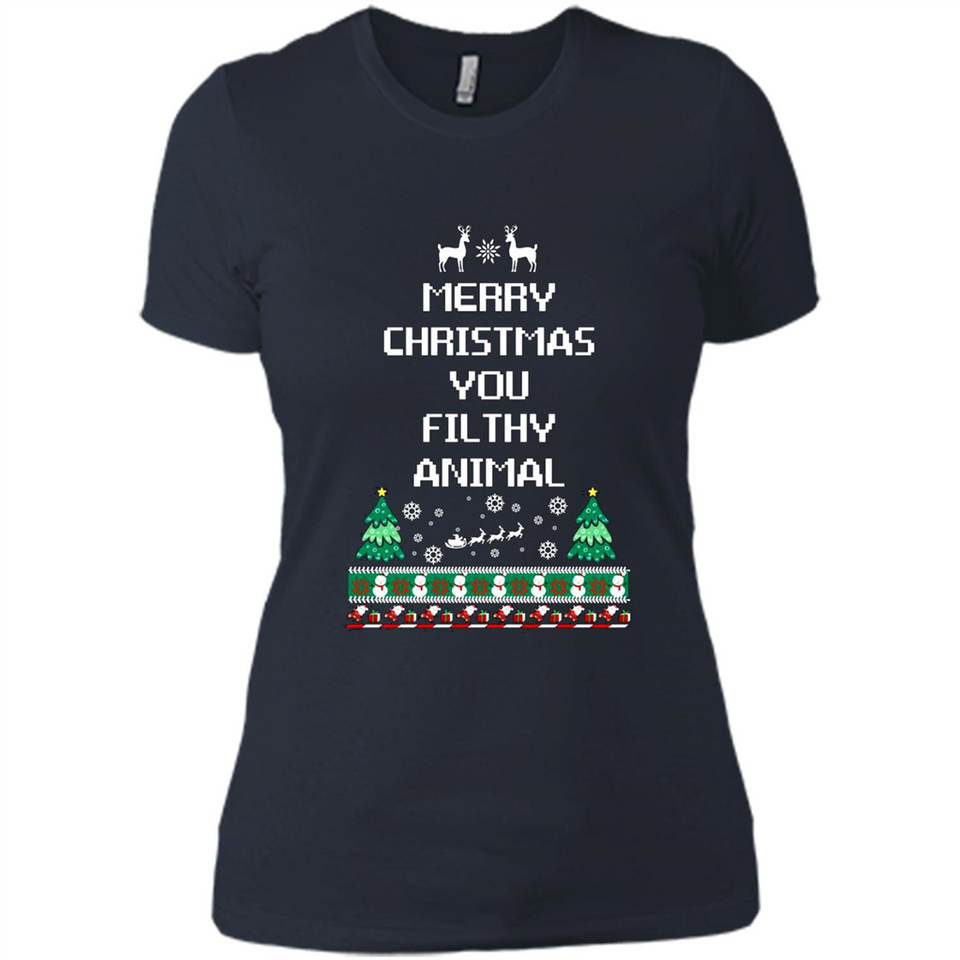 Merry Christmas You Filthy Animal Sweatshirt PINGPONG