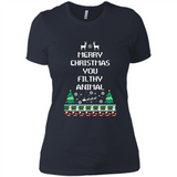 Merry Christmas You Filthy Animal Sweatshirt PINGPONG