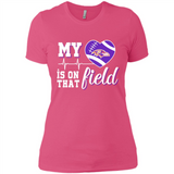 Baltimore Ravens Football My Heart is on that Field - Ladies' Boyfriend T-Shirt