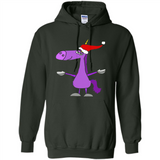 Funny Christmas Unicorn in Santa Hat - Hoodie