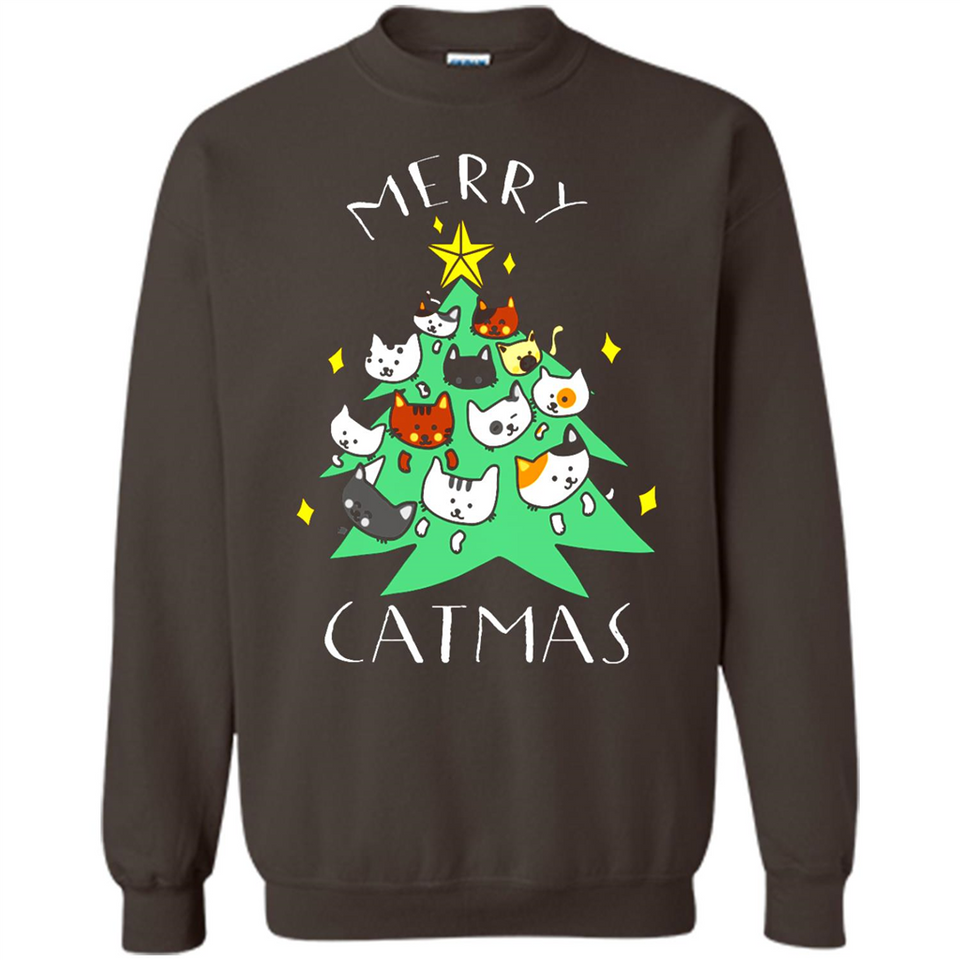 Merry Catmas Funny Cool Christmas Mug PINGPONG - Sweatshirt