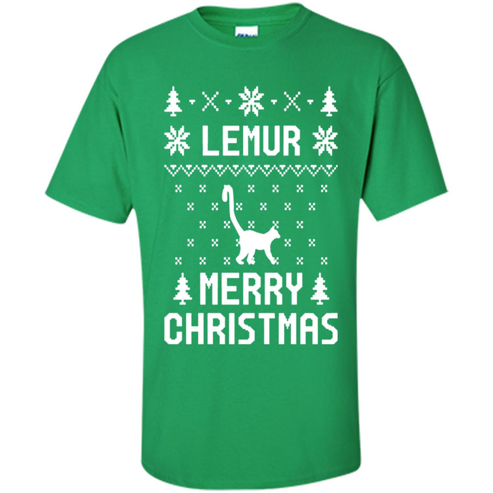 Vintage Tee For Women Men Graphic Shirts Lemur Ugly Christmas Sweater - Shirt