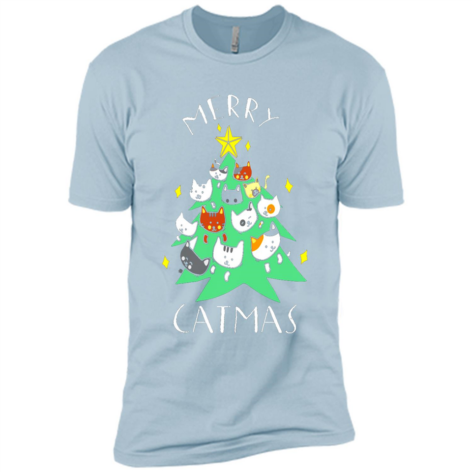 Merry Catmas Funny Cool Christmas Mug PINGPONG - Premium Short Sleeve T-Shirt