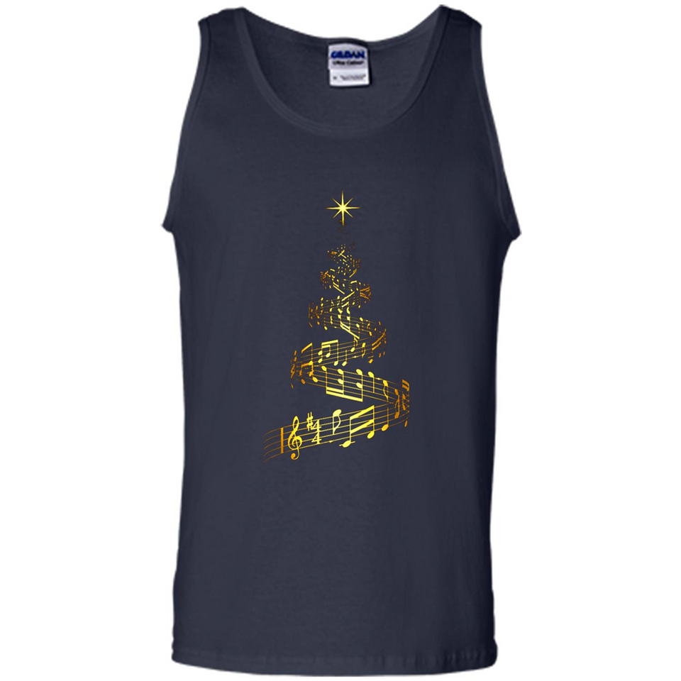 Music Note Christmas Tree Xmas Music Lover Mug PINGPONG - Tank Top
