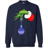 Grinch Holding American Flag ornament Christmas