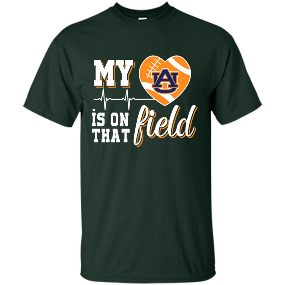 Auburn Tigers Football My Heart is on that Field - Shirt