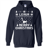 Vintage Tee For Women Men Graphic Shirts Lemur Ugly Christmas Sweater - Hoodie