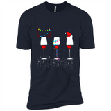 Christmas Red Wine Funny Merry Xmas Sweatshirt - Premium Short Sleeve T-Shirt