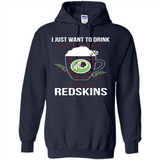 I Just Want To Drink Hot Chocolate & Watch Washington Redskins Ugly Christmas Sweater PINGPONG