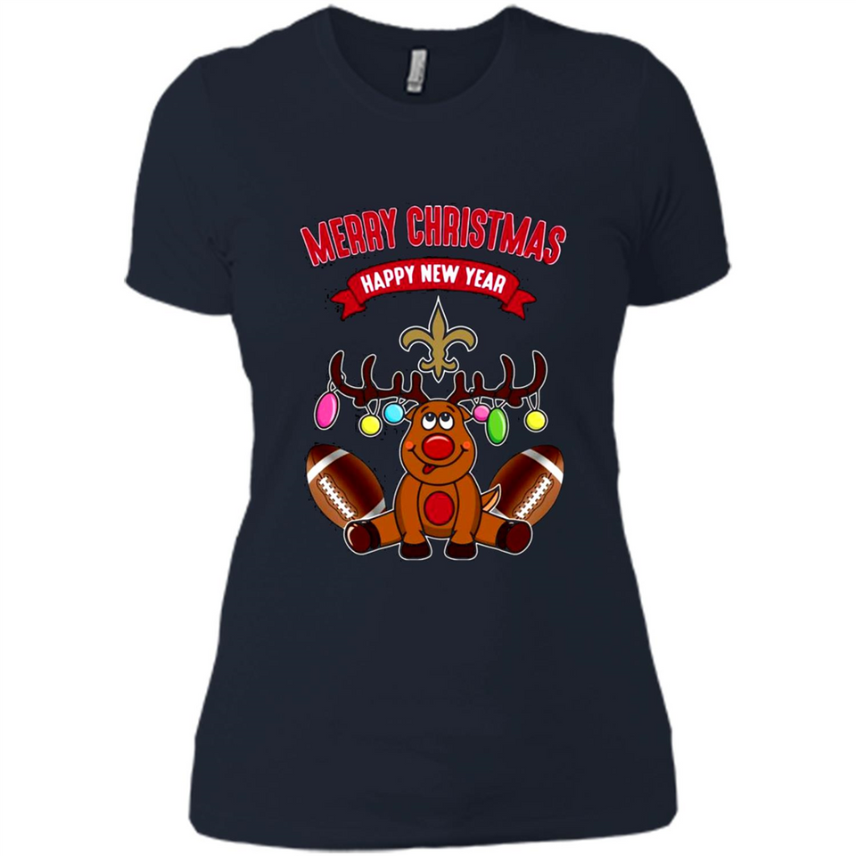 New Orleans Saints NFL Reindeer Funny Merry Christmas And Happy New Year