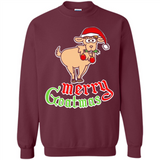 Christmas Merry Goatmas Goat Shirt Santa Hat - Sweatshirt