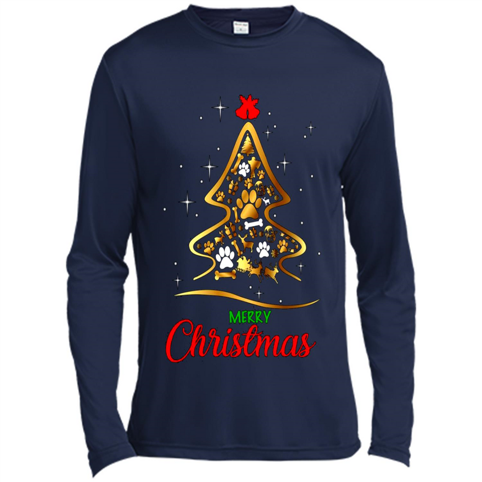 Merry Christmas Dogs Christmas Tree sweater PINGPONG