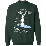 Snowman Snowboarder Tshirt Have Jolly Ollie Christmas