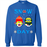 Snow Day Shirt For Cincinnati Bengals Vs Minion Fans pingpong
