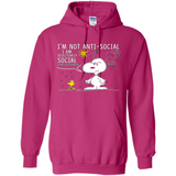 Snoopy I'm Not Anti-Social I Am Selectively Social