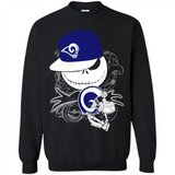 Jack Skellington The Nightmare Before Christmas-Rams Football - Sweatshirt