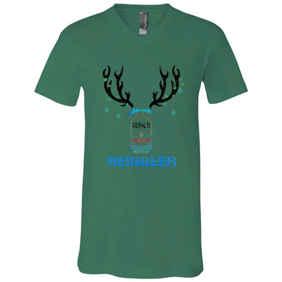 Busch Reinbeer Funny Beer Reindeer Christmas Sweatshirt - Canvas Unisex V-Neck