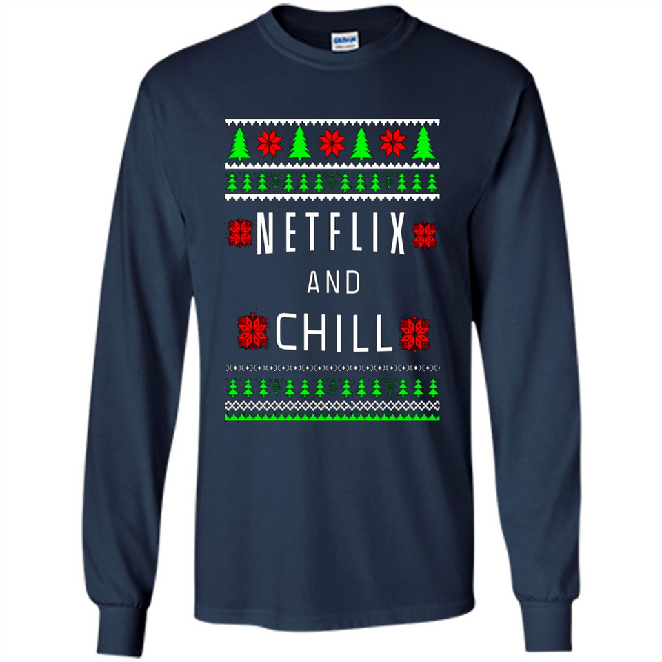 Netflix And Chill Christmas sweater PINGPONG