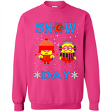 Snow Day Shirt For Calgary Flames Vs Minion Fans pingpong