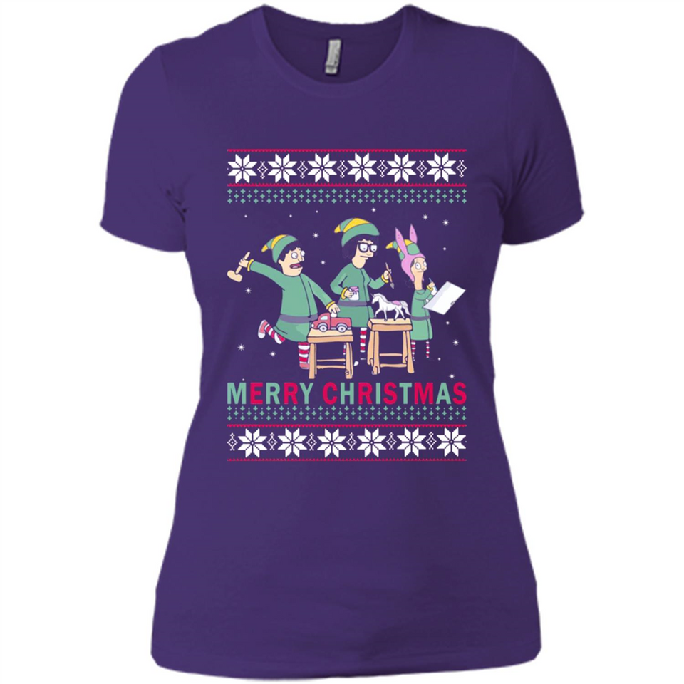 Bob’s burgers Elf Merry Christmas - Ladies' Boyfriend T-Shirt