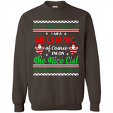 Funny Ugly Christmas T-Shirt Gift for Mechanic - Sweatshirt